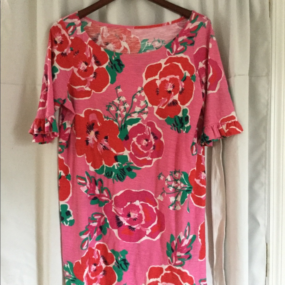 Lilly Pulitzer flowered T-shirt dress XL